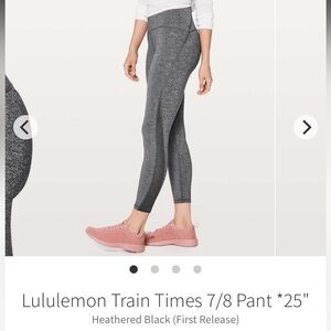 Lululemon Train Times 7/8 Pant *25" Size 4